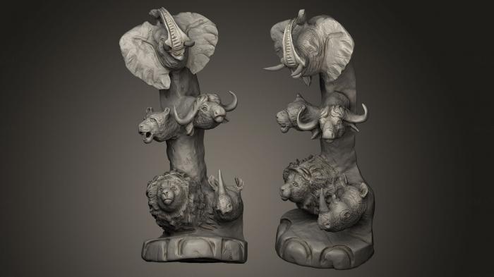 Animal figurines (STKJ_0121) 3D model for CNC machine
